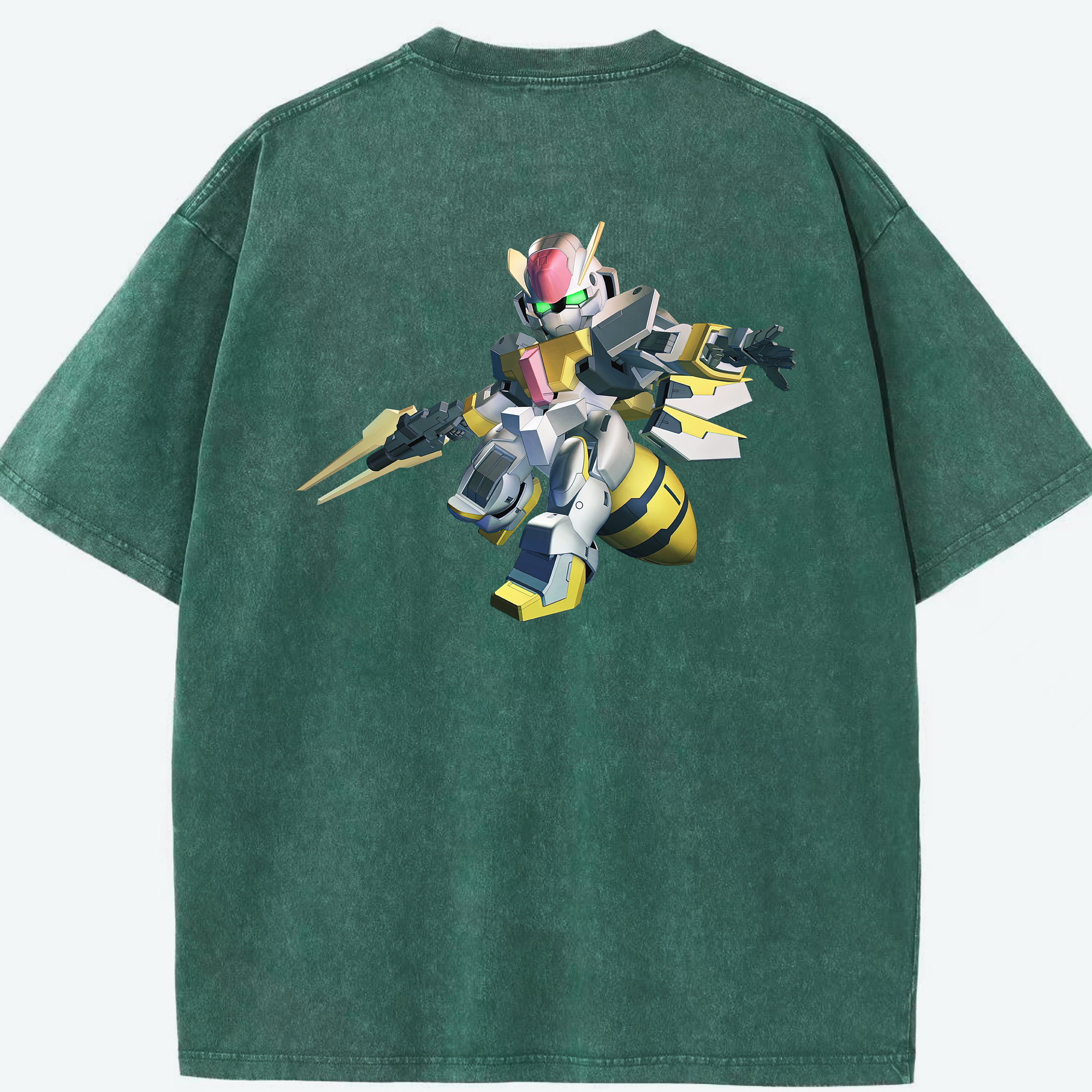 （画像用） 機動戦士ガンダム Mobile Suit Gundam 綿100% ヴィンテージ風 半袖Tシャツ（背面プリント）